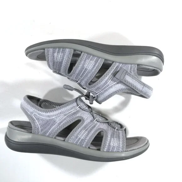 Orthofeet Maui Fisherman Sandals Womens Size 9.5 D Wide Gray 802 - Picture 2 of 9